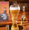 Creative Drinkware 450ml Football Shape Beer Glass Copo do mundo Canecas de cerveja de vin￭colas para o namorado pai e todos os amantes dos f￣s do SOCCAR para assistir futebol expresso A0024