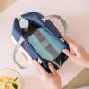 Servis uppsättningar Portable Lunch Box Bag stor kapacitet Vattentät kylare Tote Oxford Tygisoleringspaket för kvinnor barnmän