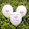 Décoration de fête pour la décoration de la maison Ballons Lettre anglaise Je t'aime Modèle de coeur Latex Rond Mariage Saint Valentin Airballoon Dhcvh