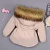 W dół płaszcz jesienny zimowy futra dzieci grube ciepłe kurtki dla dziewcząt ciepłe dzieciaki dla dziewczynki 2-8 lat odzież dziecięca 221118