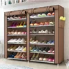 3/4/5/6/8 Layers Dustproof Assemble Shoes Rack DIY Home Furniture Non-woven Storage Shoe Shelf Hallway Cabinet Organizer Holder YSJ147