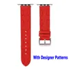 مصمم فاخر Apple Watch Band Flower Leather Watchs حزام معصم لـ IWatch 8 7 6 5 4 SE