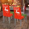 Chair Covers Christmas Holiday Slipcovers Dining Room Set Of 4 Home Kitchen Decor Red