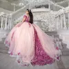 2023 Elegante Dulce 16 Vestidos De Quinceañera Con Rebordear Floral Charro Niñas Mexicanas Ropa De Cumpleaños Vestidos De 15 Anos wly935