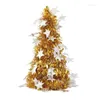 Juldekorationer Xmas gåvor Artificial Tree Mini Party Ornaments Plastic PVC Small TableTop Decor