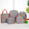 Dinnerware Sets Fashion Portable Oxford Cloth Insulated Thermal Cooler Lunch Box Bag For Women Work Picnic Office