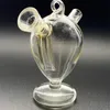 Bong Ash Catcher ovo borbulhador puro com vidro de borosilicato alto, tubo de borbulhador sem corte de vidro