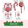 Julekorationer 1Box Decoration Large Candy Cane Diy Xmas Tree Hanging Pendant Home Party Favors Kids Year Gift 221117