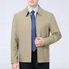 Men's Jackets Men Jacket All Match Pockets Temperament Pure Color Slim-fitting Coat