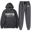 남자 Tracksuits 남자 가을 겨울 세트 TrapStar 까마귀 바지 조각 캐주얼 tracksuit womanSportswear 브랜드 의류 땀 Suitluxury 의류