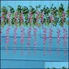 装飾的な花の花輪結婚式のパーティーのための人工魔女シルクの花吊り下げ装飾シミュレーション偽の花