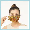 Masques de créateurs lavables réutilisables Masque d'été Femmes d'été Crème solaire extérieure Ventiler confortable Matériau en mousseline de soie Bouclier Voile Dustpro Dhifo