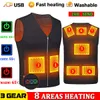 Gilet da uomo Giacca invernale da uomo calda Gilet riscaldato intelligente USB da trekking Riscaldamento elettrico Scaldamuscoli da caccia Gilet riscaldato 221117