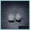 Stud Cubic Zirconia Diamond Earrings Stud Women Engagement Wedding Ear Rings Gift Fashion Jewelry Drop Delivery Dhebg