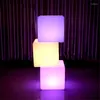 Cube Light Lawn Lamps Outdoor Garden Luminous Square Chair Bedroom Night Stage Dinner KTV Dekorativ lampa Dimmer