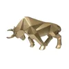 Nieuwheid items hars bl standbeeld bizon/ox scpture abstract figurine home decoratie moderne/accessoires Noordse decor beelden T200331 DRO DHSMI