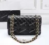 Double Flap Bags Handtassen Designer Lambskin Caviar Lady Shoulder Silver Gold Chain Bag Portemonnee Leer Mode Pochette Dames Luxe handtassen Klassiek Vintage