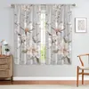 Curtain Small Fresh Idyllic Flowers 3D Digital Printing Bedroom Living Room Window Curtains 2 Panels