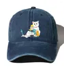 Berets Teenagers Denim Baseball Cap Men Women Cowboy Bone Summer Autumn Hip Hop For Anime Natsume Yuujinchou Cartoon Hats