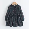 Girls Dresses Bear Leader Autumn Spring Kids Princess Casual Floral Costumes Children Clothing Flowers 28 Years 221117