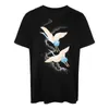 Men's T-Shirts designer Mens Designer Shirts Red Crowned Crane Printing Summer Hip Hop Fashion Men Women Stylist Shirt Short Sleeve ees Size S-3XL L52