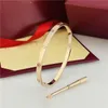 H58s Bangle Luxo Designer Parafuso Pequenas Mulheres Chave De Fenda De Aço Inoxidável Casal Pulseira De Ouro Moda Jóias Presente Dos Namorados Para Namorada Accesso