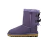 Bottes de neige d'hiver classiques pour femmes et filles rouge noir arc violet marron marron café classique mini antilope gris bottillons courts chaussures de démarrage décontractées blaeur 36-42