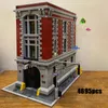 16001 Block Ghostbusters Street View Series مقر Firehouse Model Build Build Bricks Kids Education Toys 75827