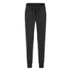 022_Stretch High Rise Joggers Yoga Pants with Pocket Drawcord Sweatpants Full Length Jogger