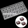 Moldes para hornear Cubo Policarbonato Molde para chocolate Pastel Dulces Belga Molde para dulces Bonbon Herramienta de confitería Utensilios para hornear 221118