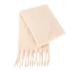 الموضة Mohair Solid Color Like Wool Like For Women Autumn and Winter Tassel Shawl Shawl Casual All-Match Sclofs