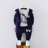 Комплекты одежды для детской одежды набор весны осень зимней дети теплые костюмы детская пиджак для мальчиков 3pcs детские тренировки 221118