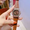 Baida för herrarna Pate Philipp Luxury Mechanical Full Function Watches Three Needle Calender Women's Fashion Gorgeous Watchwristwatches Watch 015y