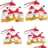 Décorations de Noël Arbre de Noël Bonhomme de neige Ornements Bricolage Père Noël Désinfectant pour les mains Modèle Nom de famille Mot Ménage Pendentif 7Sl J Dhfrk