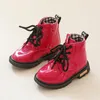 Stivali Bambini per ragazze Ragazzi Scarpe Primavera Autunno PU Pelle Bambino Moda Bambino Bambini Inverno caldo Neve 221117