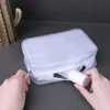 10pcs Cosmetic Bags Women PVC & Dull Polish Transparent Waterproof Dust Wash Storage Bag