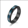 Band Rings Stainless Steel Eye Rings Band Relief Anxiety Of God For Men Women Wedding Bands Fashion Jewelry Drop Delivery Ring Dhpfs