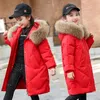 Manteau en duvet chaud enfants hiver parka vêtements d'extérieur tenue pour enfants vêtements pour enfants manteau en fausse fourrure filles veste de combinaison de neige TZ446 221118