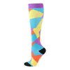 Chaussettes de sport Dropshipping Hommes Femmes Chaussettes de compression Respirant Chaussette de cyclisme 15 Styles Infirmière Courir Vol Voyages Anti Bas T221019