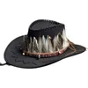 Berets 28tf zabawne kowbojskie hat hatband cosplay cosplay kostium dla dorosłych imprezy kapelusze kobiety podróżują