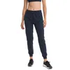 022_Stretch High Rise Joggers Yoga Pants with Pocket Drawcord Sweatpants Full Length Jogger