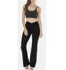 Roupas de ioga Calças soltas para casa Leggings femininas Leggings Roupas de treino Capris Atletismo Esportes Calças justas de academia estampadas Crossover Flare Roupas de ioga compridas T220930