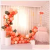 Party Decoration 10ft Circle Balloon Garland Hoop Kit Yellow Blue Pink Balloons Leaves Tassel Wedding Backdrop Birthday Anniversary Dh6om