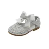 Turnschuhe AINYFU Kinder Pailletten Lederschuhe Mädchen Prinzessin Bowknot Single Fashion Baby Kinder Hochzeit 221117