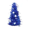 Juldekorationer Xmas gåvor Artificial Tree Mini Party Ornaments Plastic PVC Small TableTop Decor