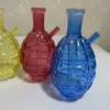 Glass Bongs Grenade Bottle Hand Tool Set Bubbler Oil Burner Water Pipe Heady Dab Rigs Big Bong Beaker Shisha Hookahs