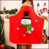 Рождественские украшения творческий рождественский мультипликационный фартук не Wovens Frabic Santa Claus Snowman Decal