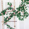 Decorative Flowers 170cm Artificial Rose Plants Fake Flower Wall Hanging Decor Garden Girl Bedroom Wedding Party Room Decoration Accessories