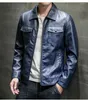 Jackets masculinos Men Autumn Motorcycle causal vintage casaco de camada