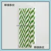 Drinking Straws 17 Styles Disposable Paper St 25Pcs/Lot Drinking Sts Birthday Wedding Party Event Drop Delivery Home Garden Kitchen Dhhoi